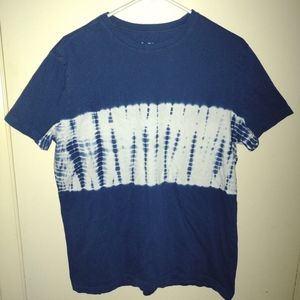 Men's M Goodfellow & Co. Tie Dye Short Sleeve Tee - Blue/White